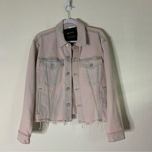 Mother Superior jean jacket the cut softer in dunked in trouble L NWT